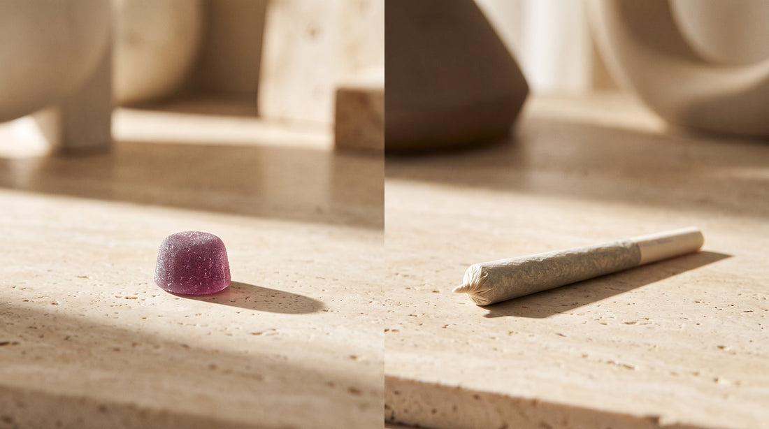 10 mg THC edible vs. cannabis joint comparison
