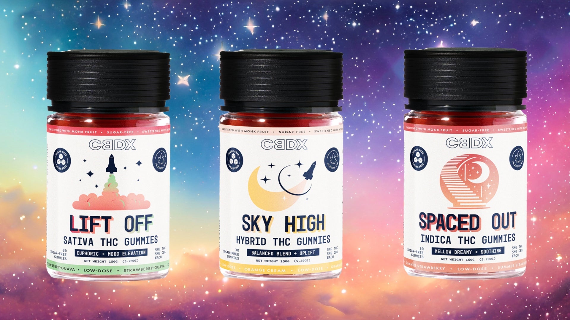 Sugar-Free THC Edibles | Premium 3 Gummy Flight Bundle | CBDX CBDX.com Sugar-Free THC Edibles | Premium 3 Gummy Flight Bundle | CBDX CBDX.com