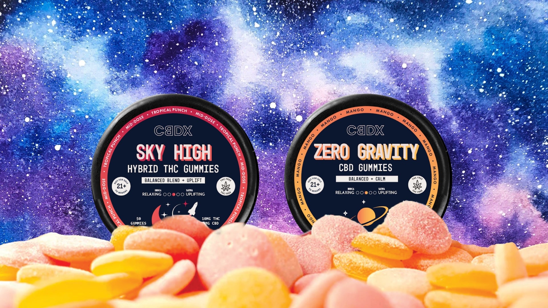 THC CBD Gummy Sampler bundle CBDX