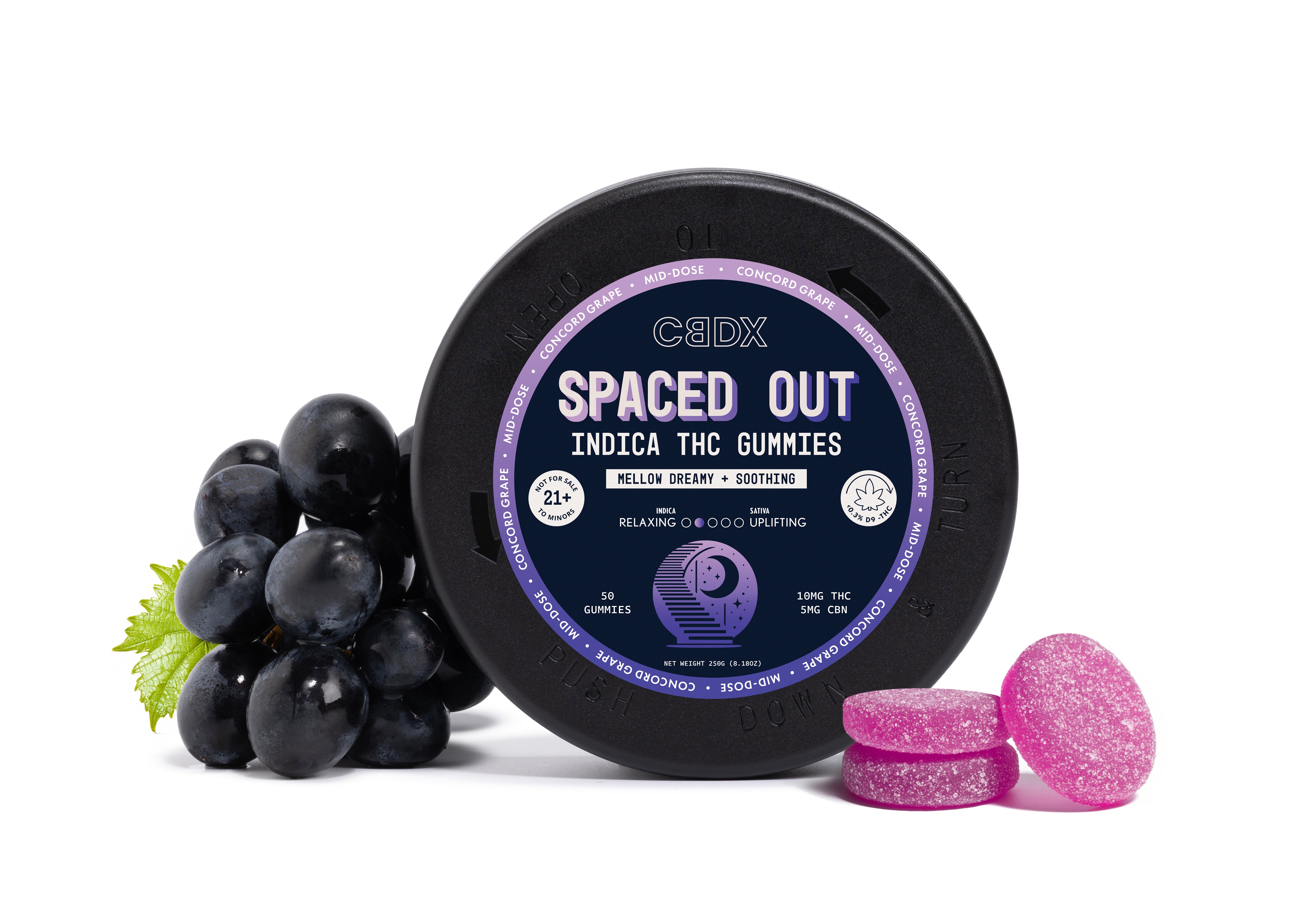 Spaced Out - Indica THC Gummies