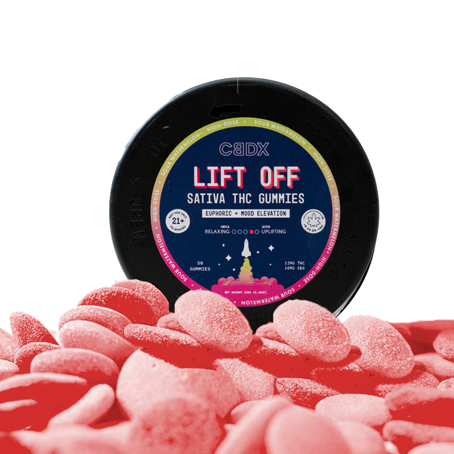 "Lift Off" Sativa THC Gummies - 50 Count