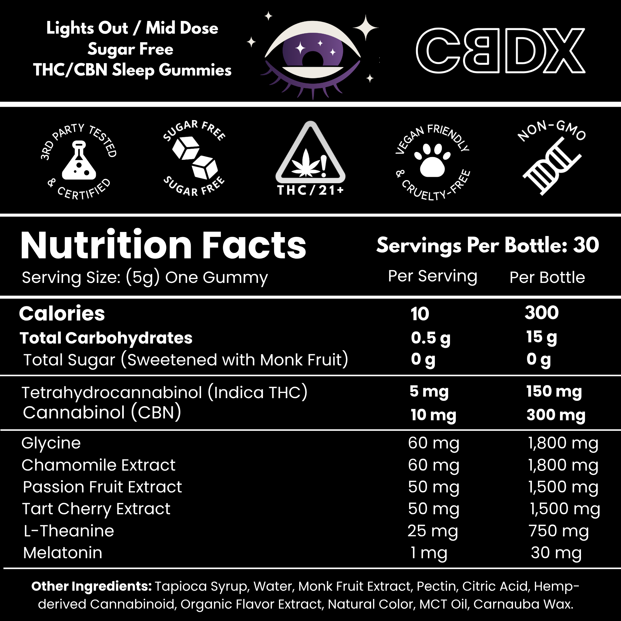 Lights Out - Sugar Free Sleep Gummies