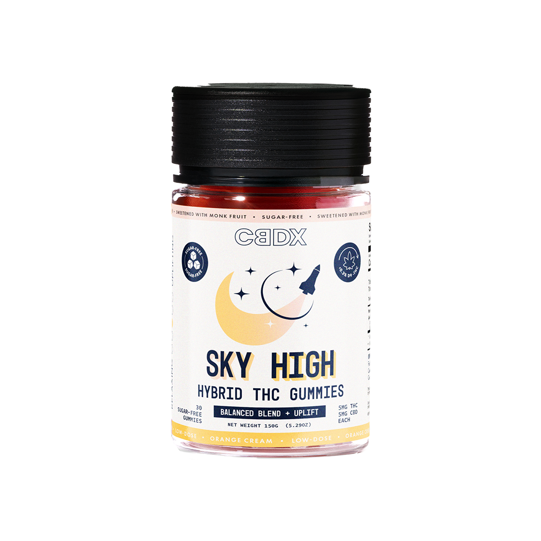 Sky High - Sugar Free Hybrid THC Gummies