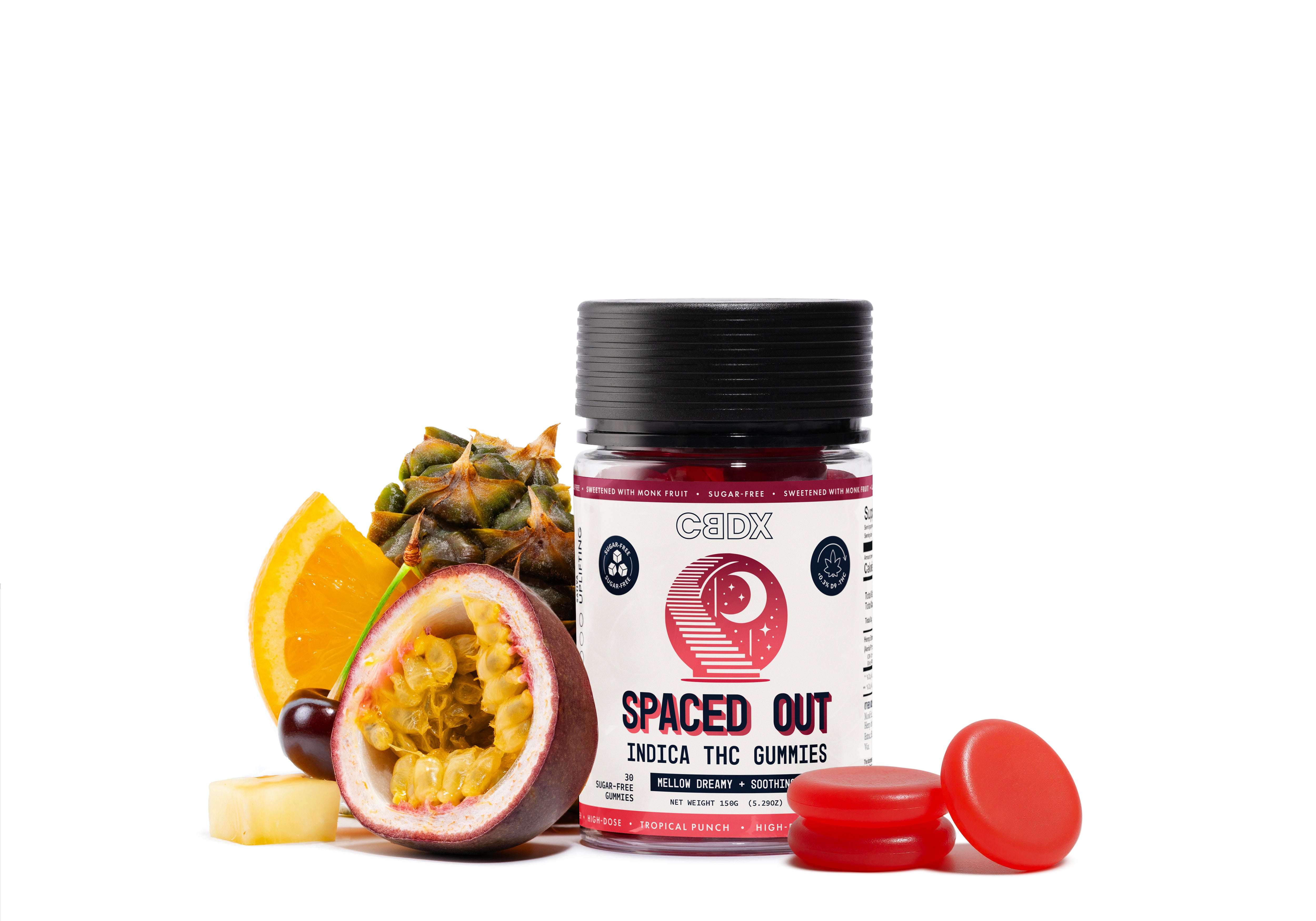 Spaced Out - Sugar Free Indica THC Gummies