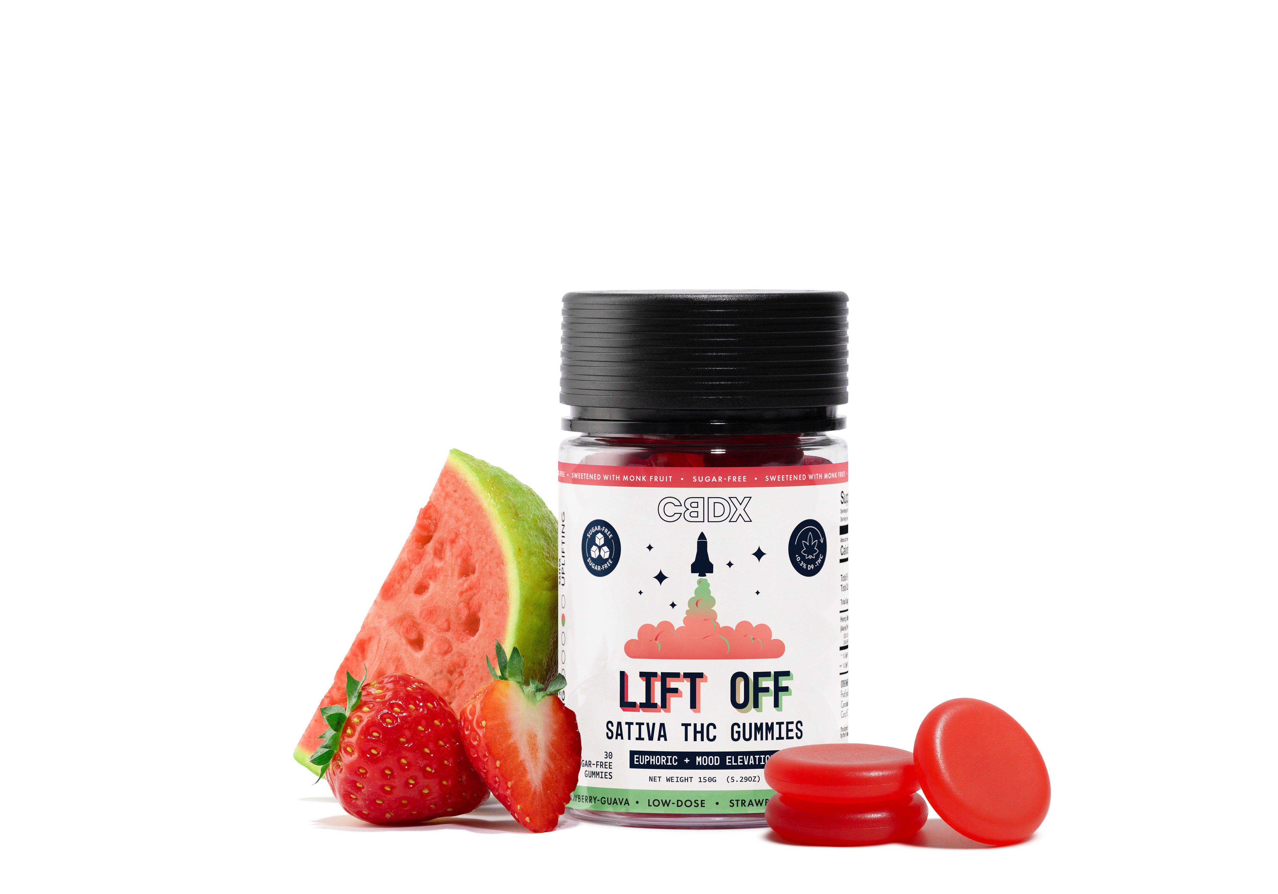 Lift Off - Sugar Free Sativa THC Gummies
