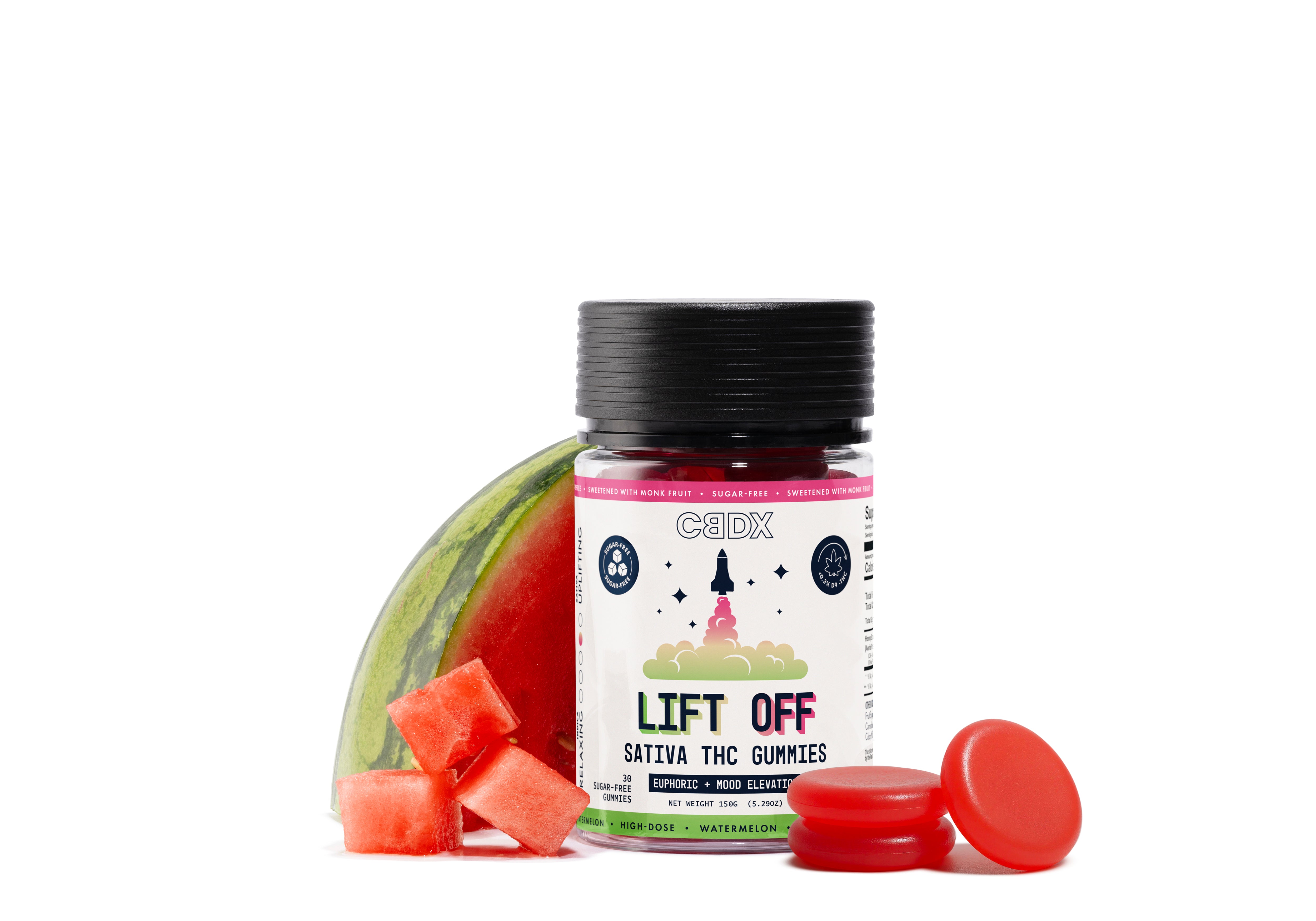 Lift Off - Sugar Free Sativa THC Gummies