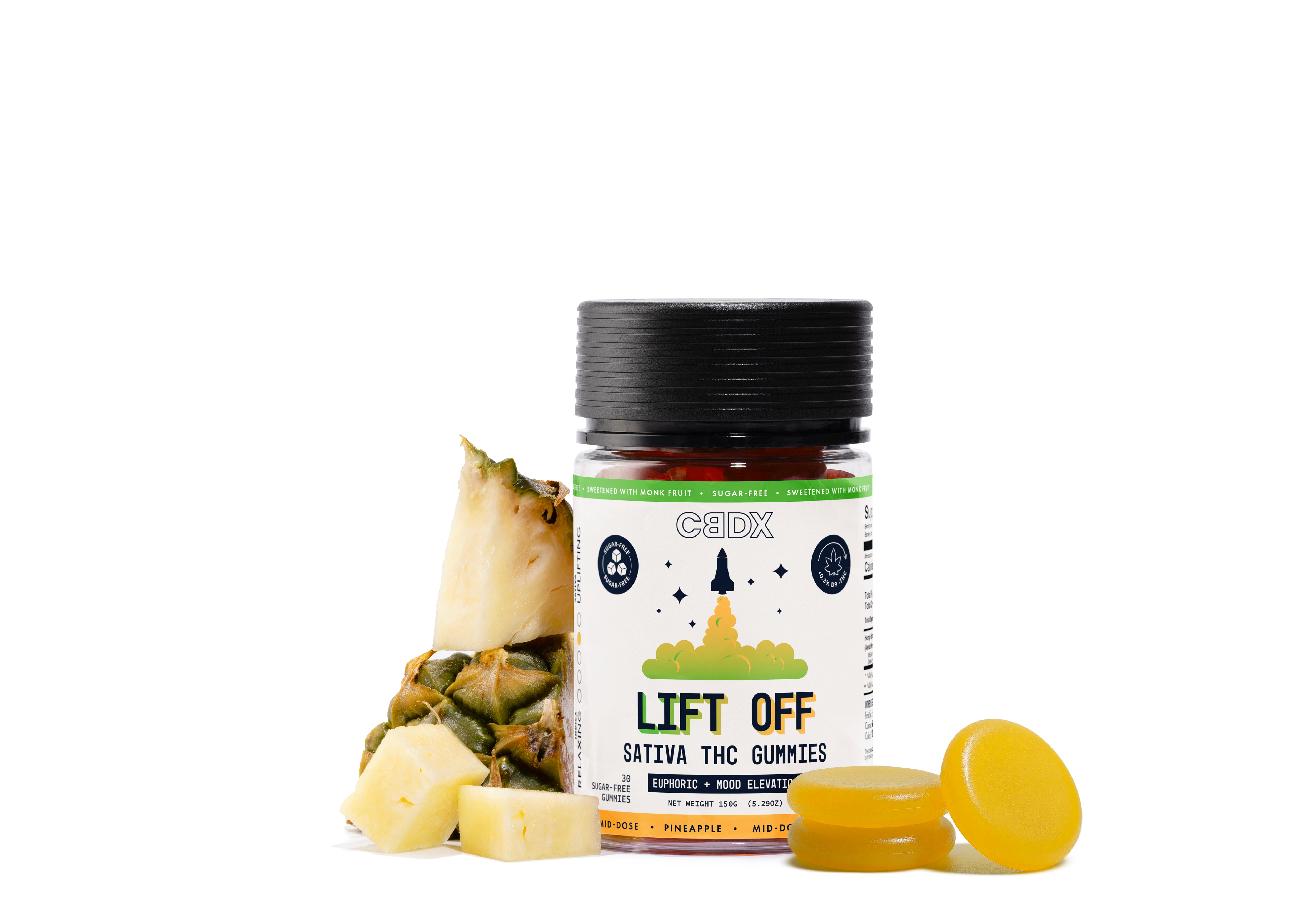 Lift Off - Sugar Free Sativa THC Gummies