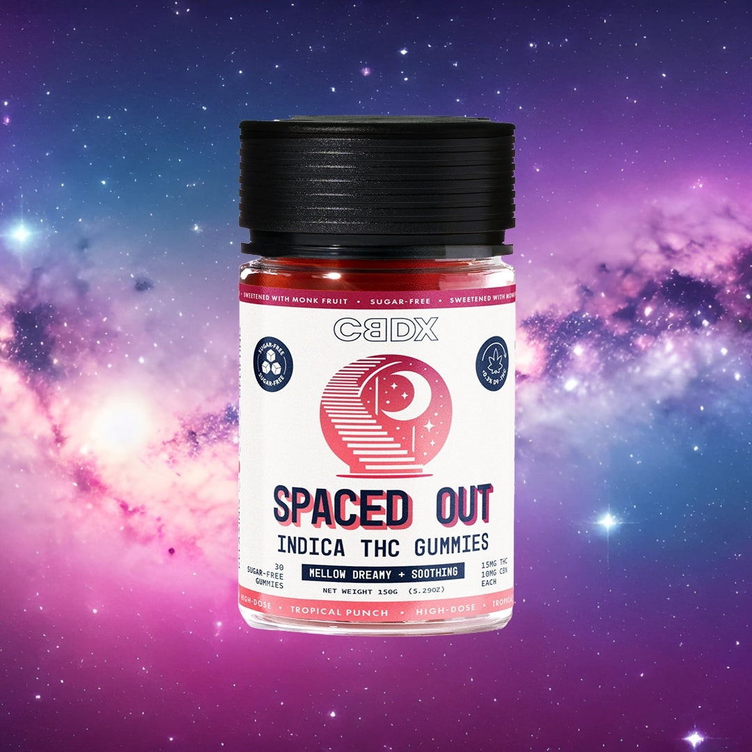 Sugar Free Spaced Out Gummies high dose CBDX