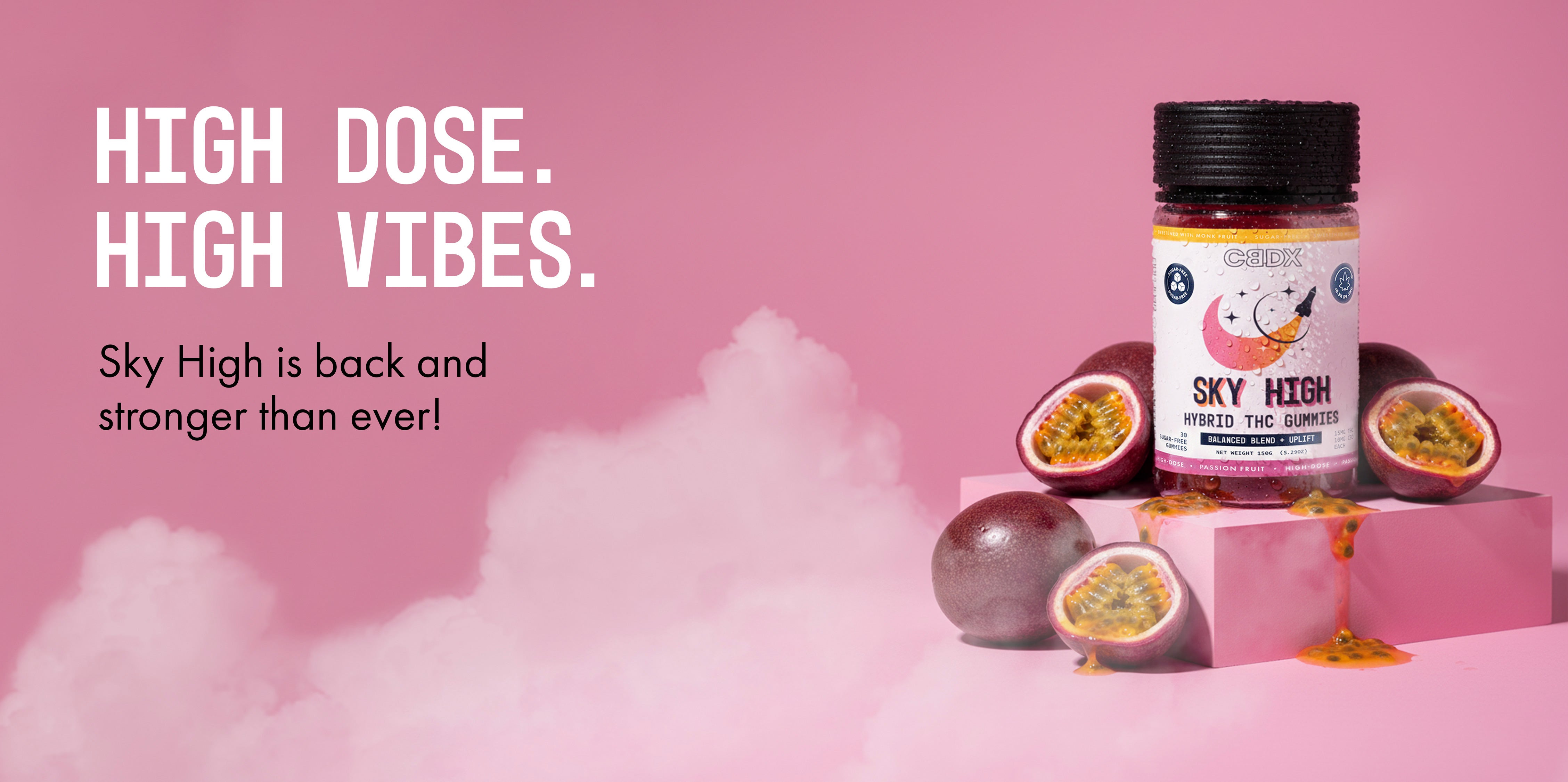 CBDX Premium THC Gummies – Sugar-Free & Cane Sugar Options