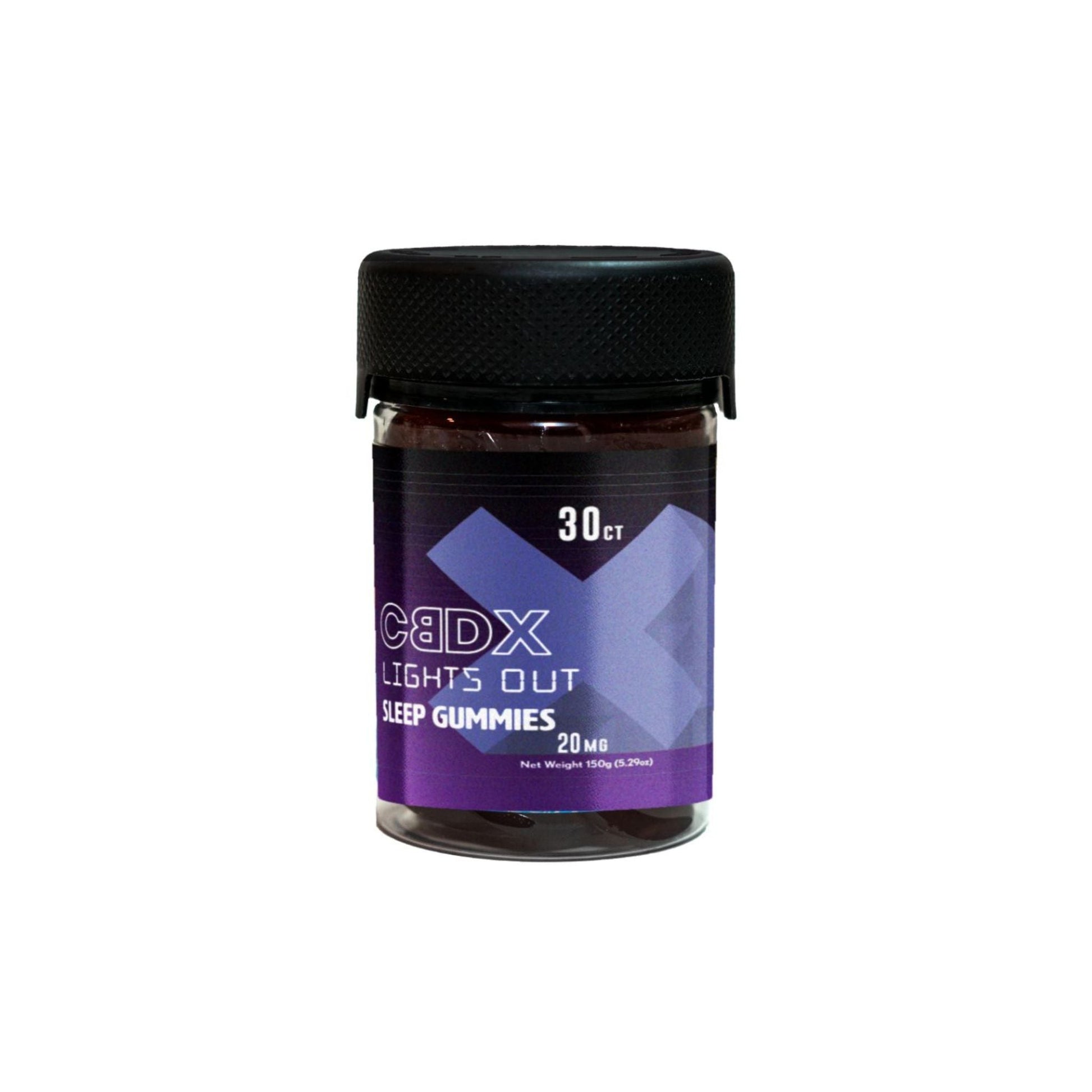 Lights Out - THC/CBN Sleep Gummies 30x Sugar - Free - CBDX.com