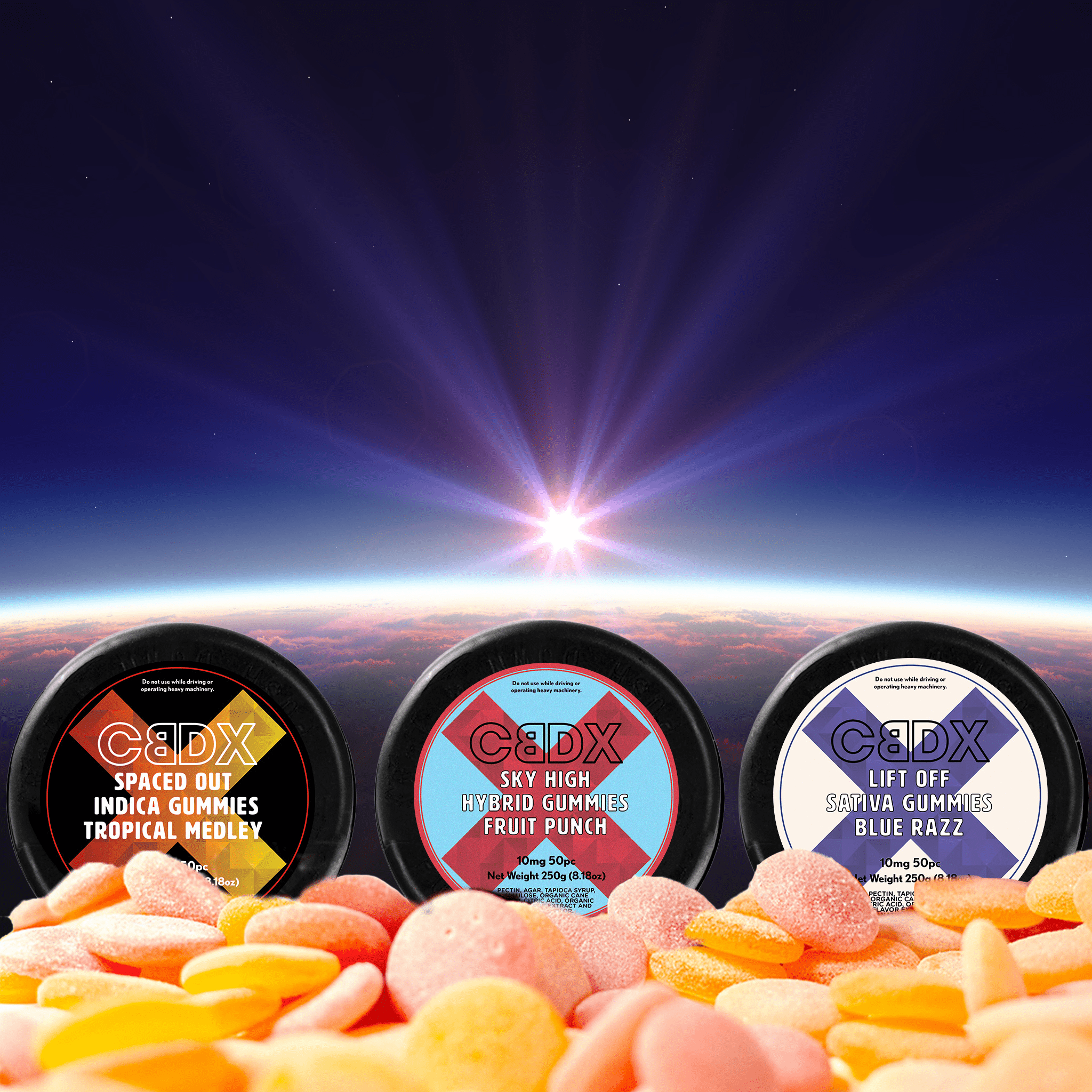 Premium THC Gummy Flight Bundle - CBDX.com