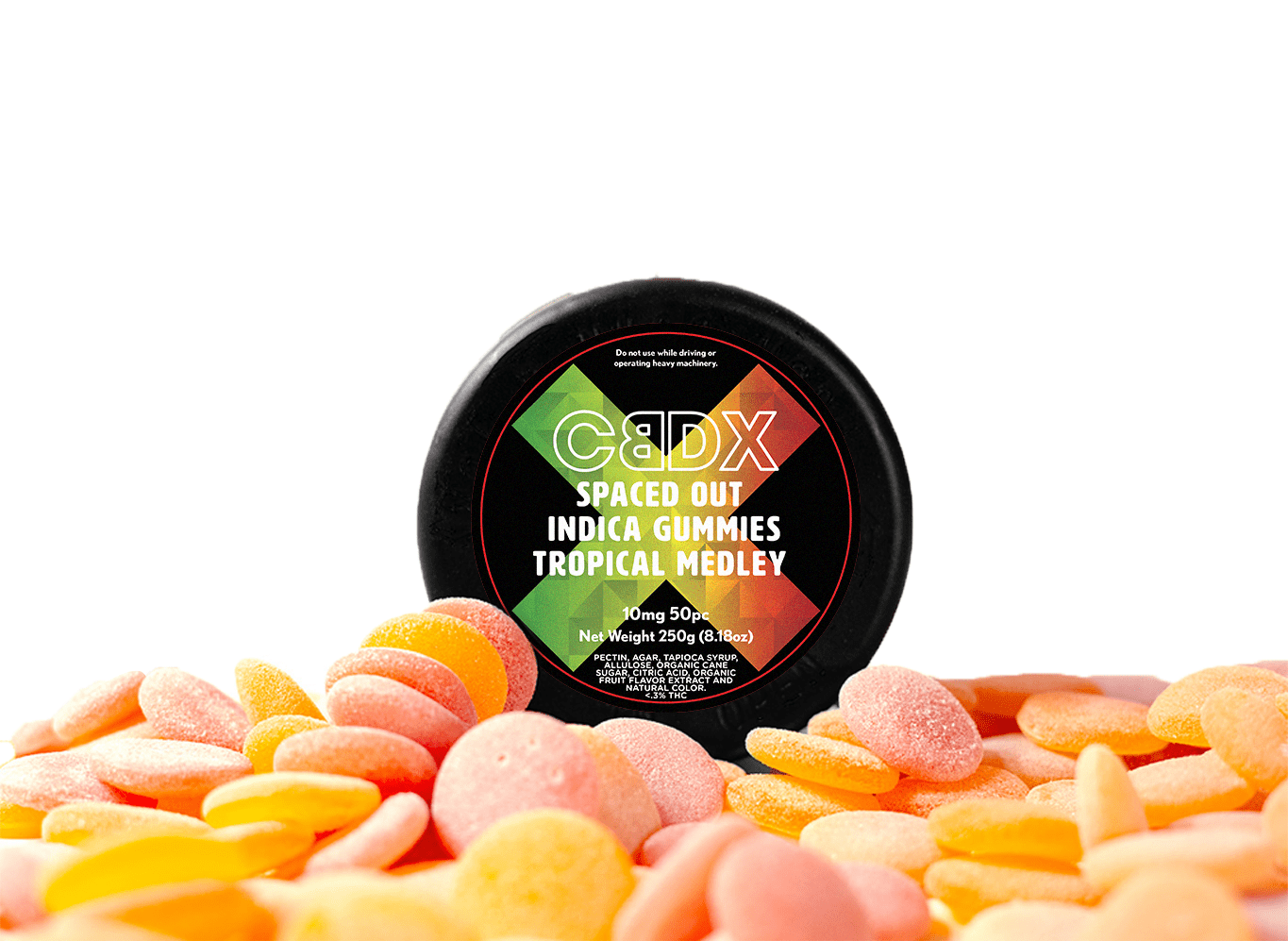 Spaced Out - 50x Premium THC Gummies - CBDX.com